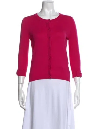 Pre-owned Kate Spade Open Front Sweater In Pink