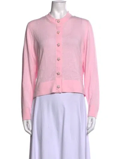 Pre-owned Kate Spade Open Front Sweater In Pink