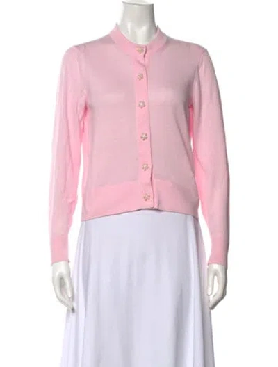 Pre-owned Kate Spade Open Front Sweater In Pink