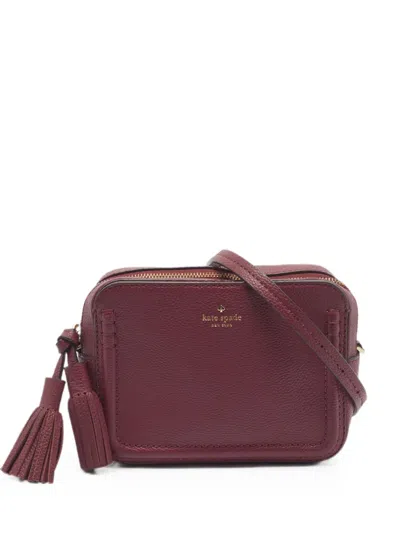 Pre-owned Kate Spade Orchard Street Arla Crossbody Bag In Red