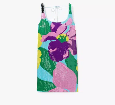 Kate Spade Orchid Bloom Sequin Dress In Multi
