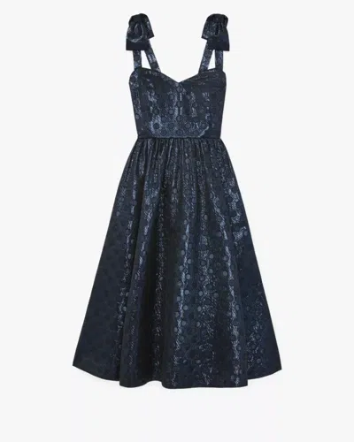 Kate Spade Outlet Breezy Dot Shimmer Brocade Dress In Black