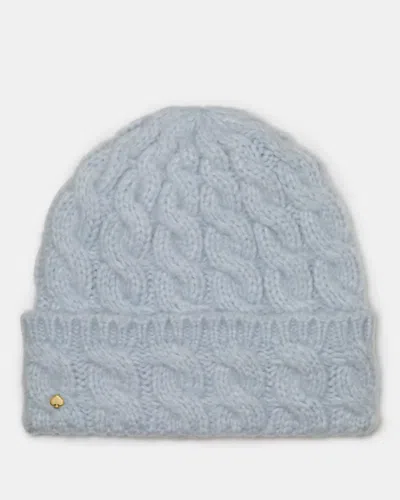 Kate Spade Outlet Cable Knit Beanie In Blue