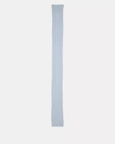 Kate Spade Outlet Cable Knit Scarf In Blue