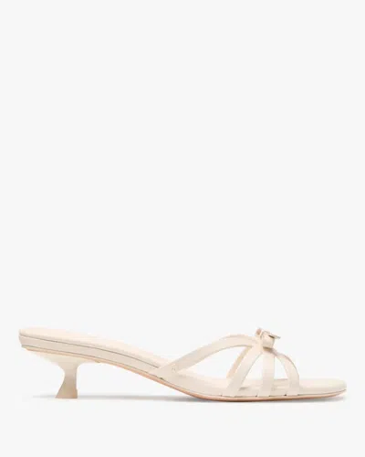 Kate Spade Outlet Carolina Kitten Heel Sandals In Neutral