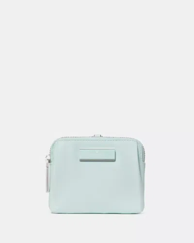 Kate Spade Outlet Carter Nylon Card Case Lanyard In Blue