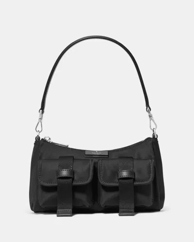 Kate Spade Outlet Carter Nylon Cargo Crossbody Bag In Black