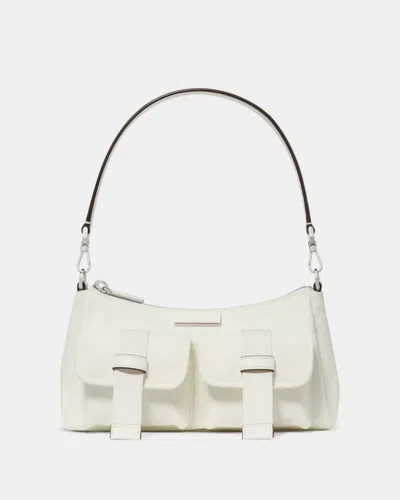 Kate Spade Outlet Carter Nylon Cargo Crossbody Bag In White