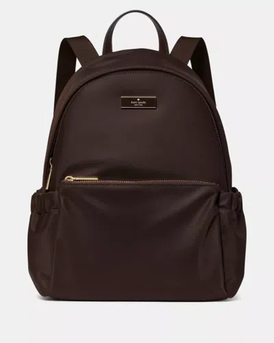 Kate Spade Outlet Carter Nylon Large Dome Backpack In Brown