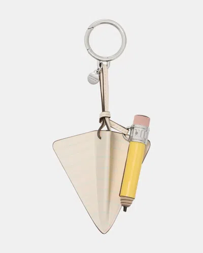Kate Spade Outlet Charmed Paper Airplane Bag Charm In Metallic