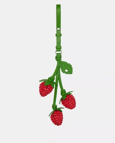 Kate Spade Outlet Charmed Strawberry Crochet Bag Charm In Red