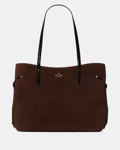 Kate Spade Outlet Cleo Suede Tote Bag In Brown