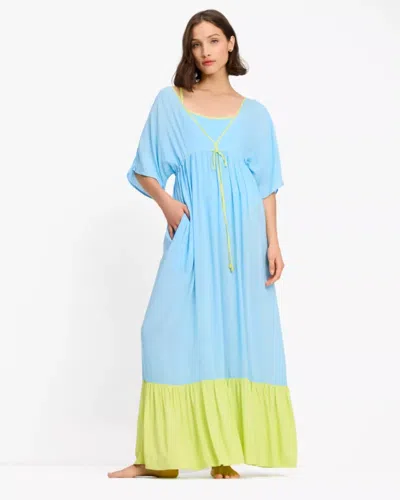 Kate Spade Outlet Colorblock Midi Cover Up Dress In Multi