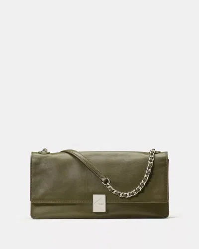 Kate Spade Outlet Deco Soft Shoulder Bag In Green
