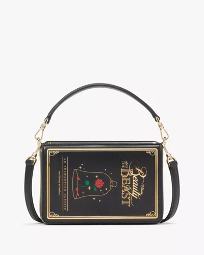 Kate Spade Outlet Disney X  Beauty And The Beast 3d Book Crossbody In Black