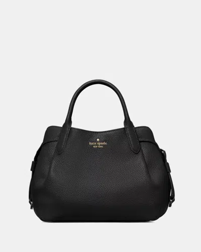 Kate Spade Outlet Dumpling Satchel Bag In Black