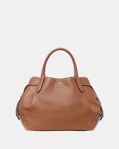 Kate Spade Outlet Dumpling Satchel Bag In Brown