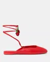 Kate Spade Outlet Eloise Ankle Wrap Mule Flat In Multi