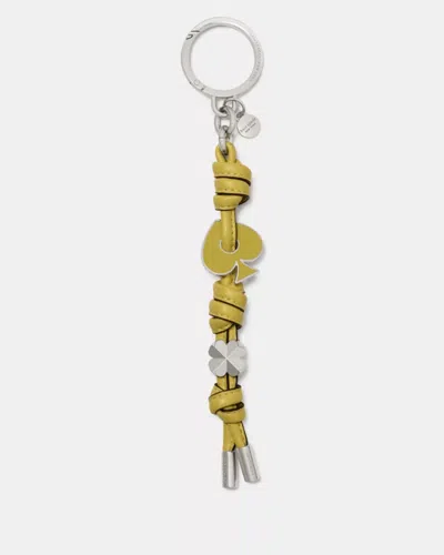 Kate Spade Outlet Enamel Spade Knott Bag Charm In Green