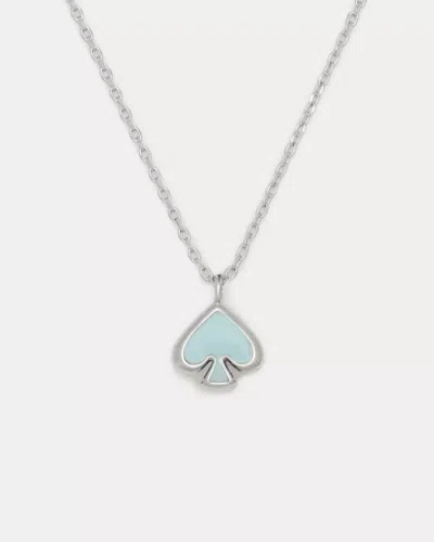 Kate Spade Outlet Everyday Spade Enamel Mini Pendant In Blue