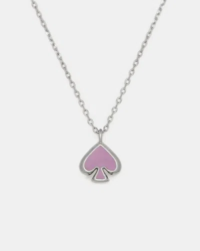 Kate Spade Outlet Everyday Spade Enamel Mini Pendant In Metallic