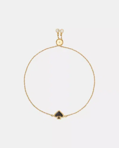 Kate Spade Outlet Everyday Spade Enamel Slider Bracelet In Gold