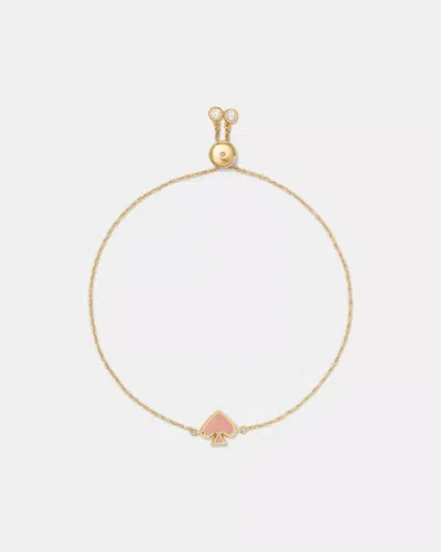 Kate Spade Outlet Everyday Spade Enamel Slider Bracelet In Gold