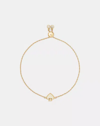 Kate Spade Outlet Everyday Spade Enamel Slider Bracelet In Gold