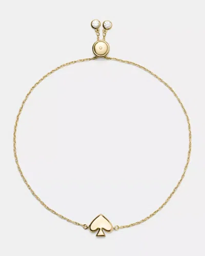 Kate Spade Outlet Everyday Spade Metal Slider Bracelet In Gold