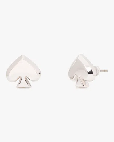 Kate Spade Outlet Everyday Spade Metal Studs In Metallic