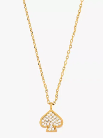 Kate Spade Outlet Everyday Spade Pave Mini Pendant In Gold