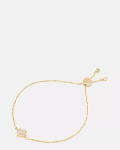 Kate Spade Outlet Everyday Spade Pave Slider Bracelet In Gold