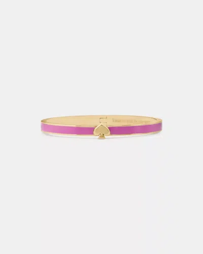 Kate Spade Outlet Everyday Spade Thin Enamel Bangle In Pink
