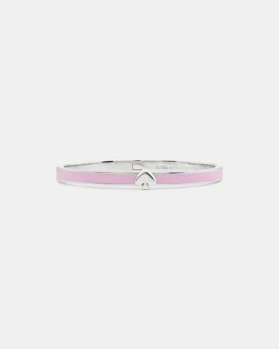 Kate Spade Outlet Everyday Spade Thin Enamel Bangle In Pink