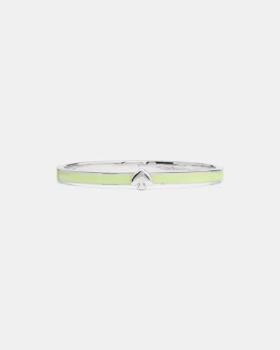 Kate Spade Outlet Everyday Spade Thin Enamel Bangle In Green