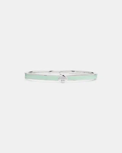 Kate Spade Outlet Everyday Spade Thin Enamel Bangle In Green