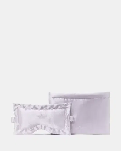 Kate Spade Outlet Eye Mask And Pouch Set In Blue