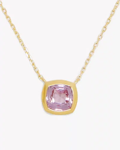 Kate Spade Outlet Fine Time To Shine Gem Pendant In Pink