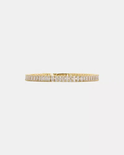 Kate Spade Outlet Glitz Tennis Bracelet In Gold