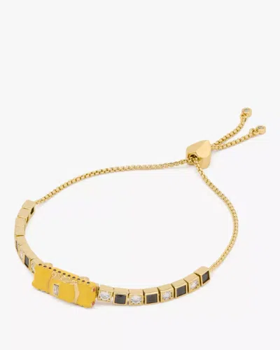 Kate Spade Outlet Hit The City Taxi Slider Bracelet In Gold