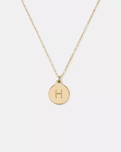 Kate Spade Outlet Initial H Mini Pendant In Gold