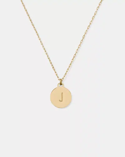 Kate Spade Outlet Initial J Mini Pendant In Gold