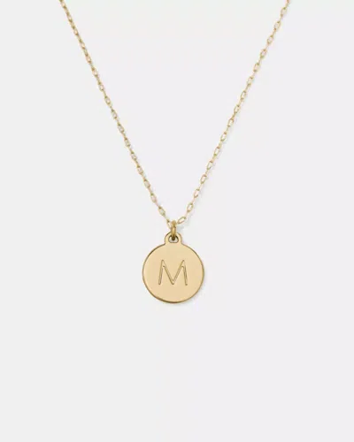 Kate Spade Outlet Initial M Mini Pendant In Gold