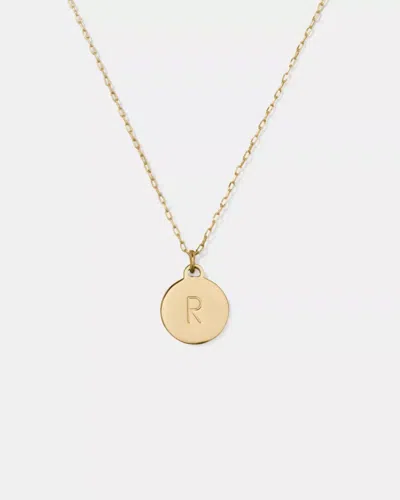 Kate Spade Outlet Initial R Mini Pendant In Gold