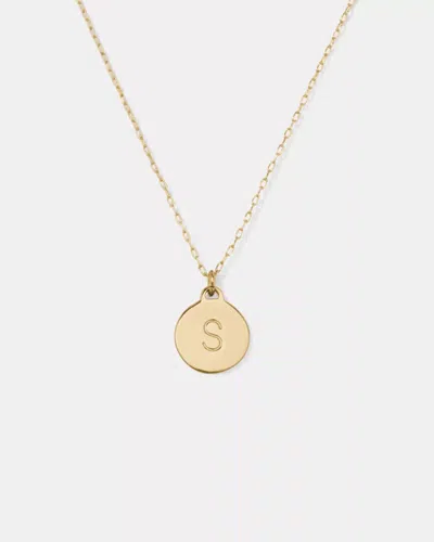 Kate Spade Outlet Initial S Mini Pendant In Gold