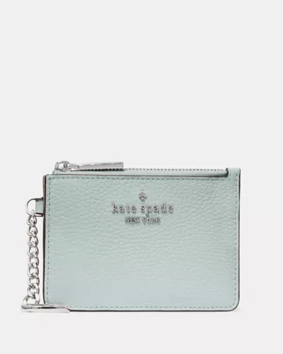 Kate Spade Outlet Key Ring Card Holder In Blue