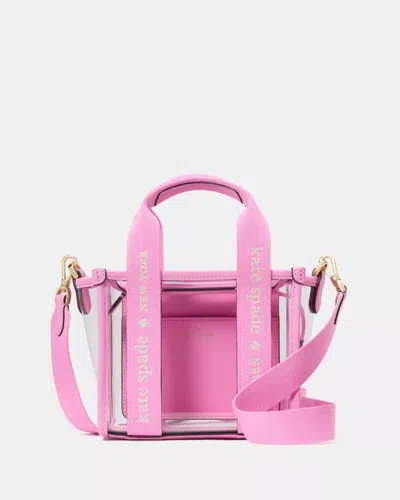 Kate Spade Outlet Kip Clear Mini Tote In Pink