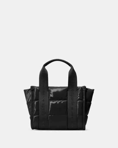 Kate Spade Outlet Kip Puffy Mini Tote In Black
