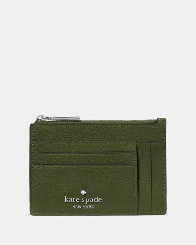 Kate Spade Outlet Large Slim Card Holder In Green