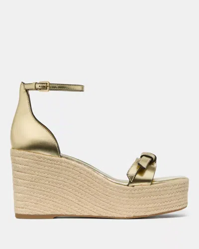Kate Spade Outlet Loop Espadrille Wedge Sandal In Gold